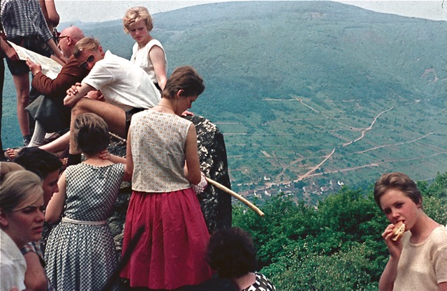 1962 Fahrt an den Rhein: Auf dem Teufelskadrich