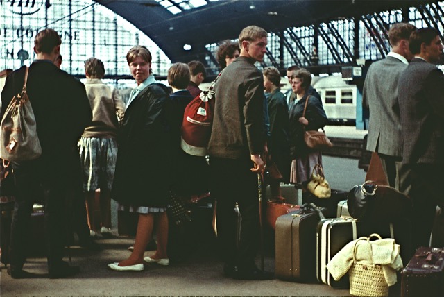 1962 Fahrt an den Rhein: Köln Hauptbahnhof