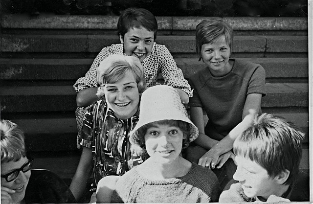 Rückreise. Ute, Erika, Adelinde, Helma, Edith, Bärbel